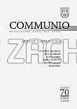 Communio 1/2014 - Mezinárodní katolická revue. 18. ročník - svazek 70