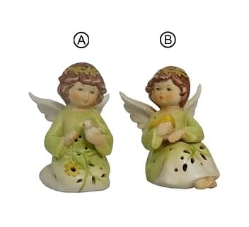 Soška: Anjel porcelánový (PB11232) - svietiaci