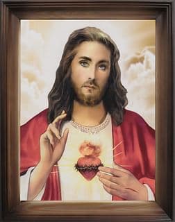 Obraz v ráme: Božské Srdce Ježišovo (47x37)