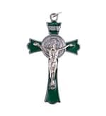 Prívesok: benediktínsky krížik, zelený