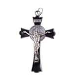 Prívesok: benediktínsky krížik, čierny