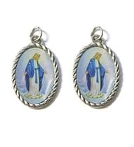 Medailón: Panna Mária Zázračná medaila - obojstranný, farebný
