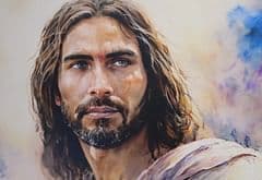 Obraz na dreve: tvár Pána Ježiša (40 x 58)