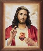 Obraz v ráme: Božské Srdce Ježišovo (57 x 47)
