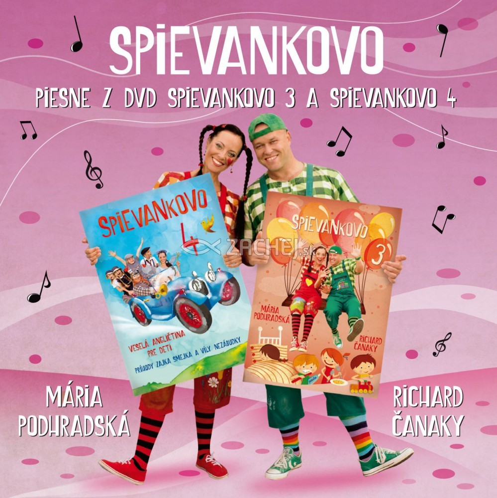 CD - Piesne z DVD Spievankovo 3 a Spievankovo 4 - (31 piesní na CD-čku) | Richard Čanaky Mária Podhradská | 9,34 € - obrázok CD - Piesne z DVD Spievankovo 3 a Spievankovo 4 - (31 piesní na CD-čku)