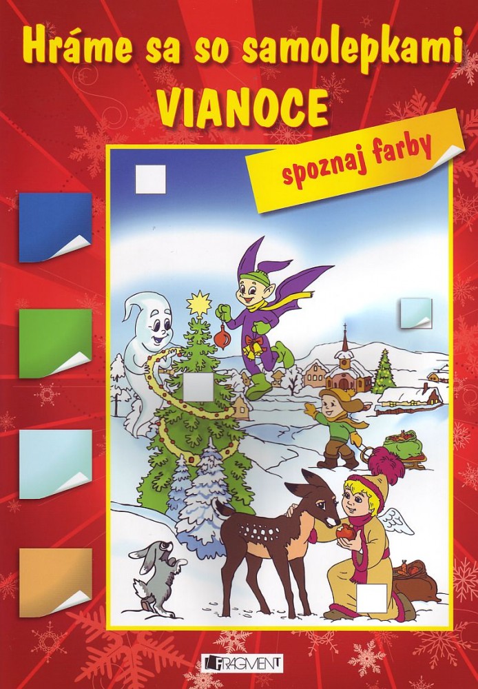 Hráme sa so samolepkami Vianoce - Spoznaj farby | 2,90 € - obrázok Hráme sa so samolepkami Vianoce - Spoznaj farby