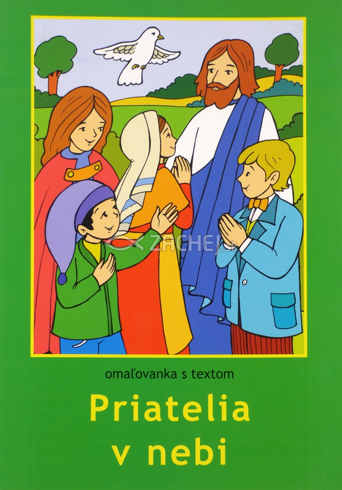 Omaľovánka - Priatelia v nebi - omaľovanka s textom | Małgorzata Wilková | 0,71 € - obrázok Omaľovánka - Priatelia v nebi - omaľovanka s textom