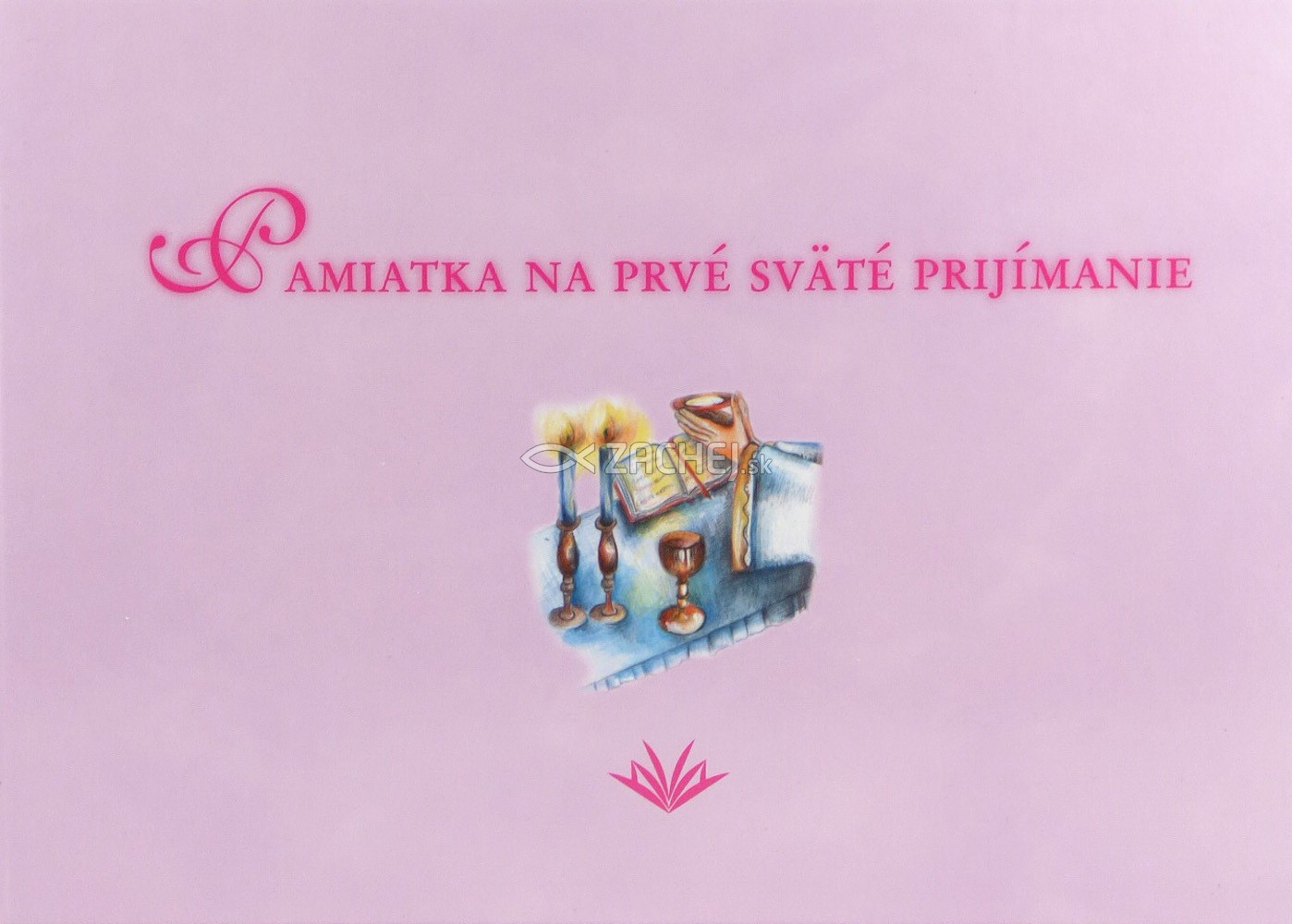 Pamiatka na prvé sväté prijímanie (VMV - ružová) - Pamätná kniha pre dievča | VMV | 4,37 € - obrázok Pamiatka na prvé sväté prijímanie (VMV - ružová) - Pamätná kniha pre dievča