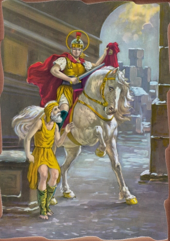 Obraz na dreve: Sv. Martin (25x20) / IG | 5,82 € - obrázok Obraz na dreve: Sv. Martin (25x20) / IG