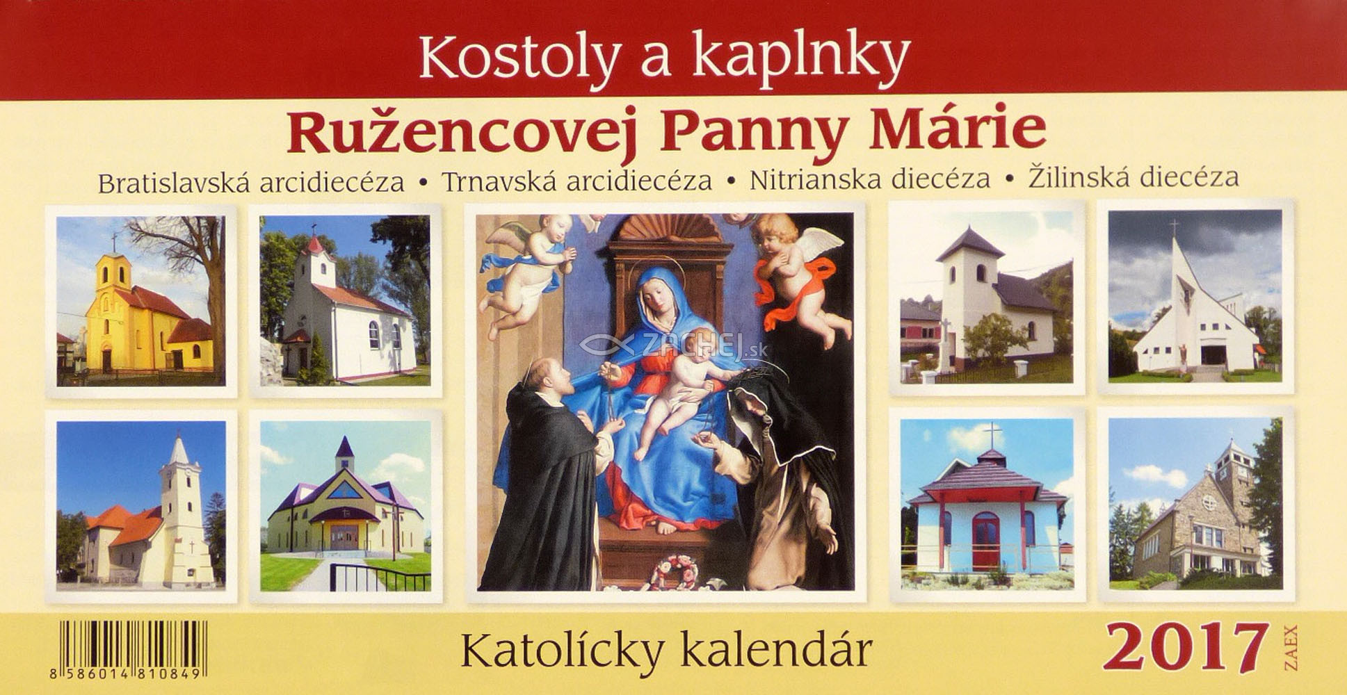Katolícky kalendár 2017 stolový: Kostoly a kaplnky Ružencovej Panny Márie | 2,43 € - obrázok Katolícky kalendár 2017 stolový: Kostoly a kaplnky Ružencovej Panny Márie