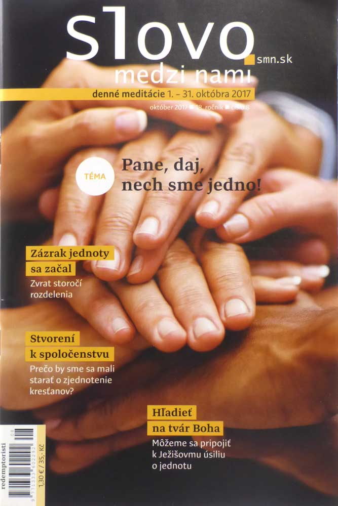 Mesačník: Slovo medzi nami 8/2017 - Denné meditácie nad Svätým písmom | 1,30 € - obrázok Mesačník: Slovo medzi nami 8/2017 - Denné meditácie nad Svätým písmom