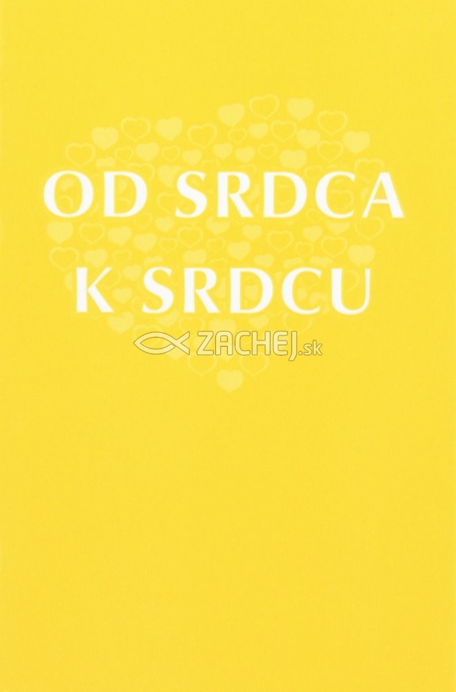 Od srdca k srdcu (žltý) - Malý modlitebník a spevník | Štefan Vrablec (ed.) | 3,69 € - obrázok Od srdca k srdcu (žltý) - Malý modlitebník a spevník