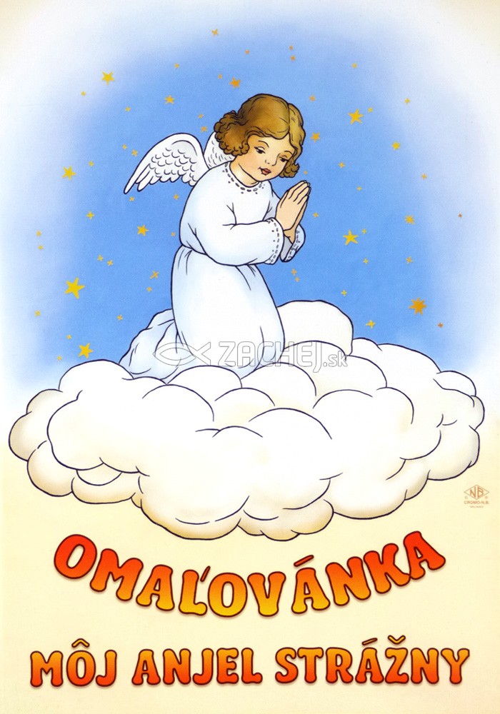 Omaľovánka - Môj anjel strážny | 0,87 € - obrázok Omaľovánka - Môj anjel strážny