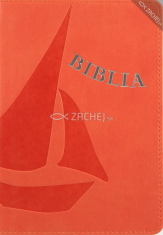 Biblia - oranžová (mäkká väzba) - koženka