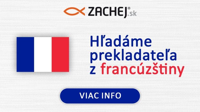 Hľadáme prekladateľa z francúzštiny