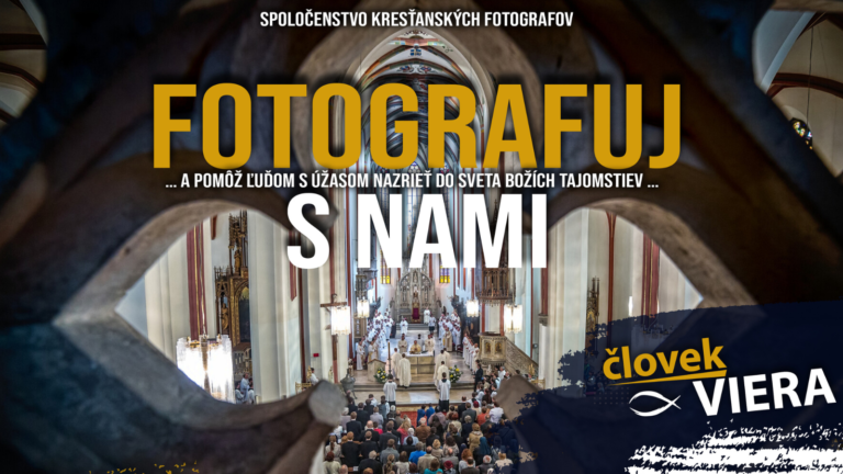 Pozvánka na vstupný workshop spoločenstva fotografov Človek a Viera v Bratislave