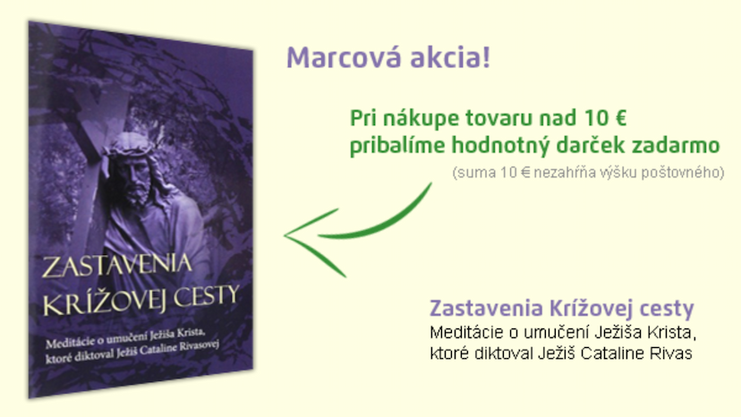 Marcová akcia! Ku každej objednávke nad 10 € pribalíme darček