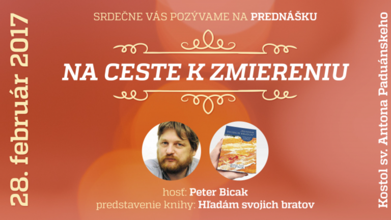 Misionár a salezián Peter Bicák čoskoro v Košiciach povedie prednášku na tému Na ceste k zmiereniu.
