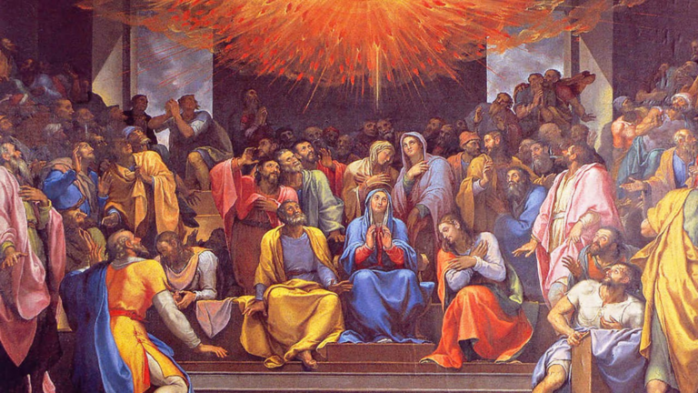 Zostúpenie Ducha Svätého na apoštolov a ostatných veriacich