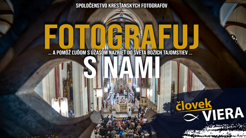 Pozvánka na vstupný workshop spoločenstva fotografov Človek a Viera v Bratislave