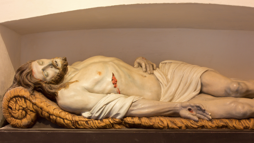 Modlitba svätej Gemmy Galgani pred Božím hrobom