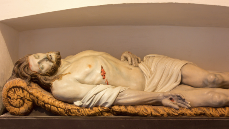 Modlitba svätej Gemmy Galgani pred Božím hrobom