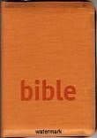 Bible - obal se zipem, oranžová