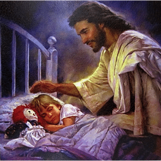 Obraz na dreve: Pán Ježiš a dieťa (31x31)