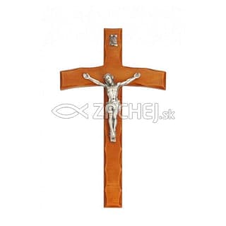 Kríž: drevený - hnedý (9489)