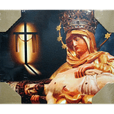 Obraz na dreve: Pieta - Panna Mária Šaštínska s krížom (30x40)