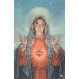 Obrázok smútočný: Nepoškvrnené Srdce Panny Márie