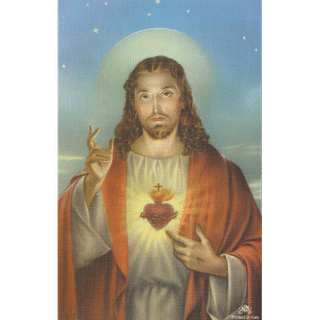Obrázok smútočný: Božské Srdce Ježišovo