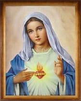 Obraz v ráme: Nepoškvrnené Srdce Panny Márie (45x35)