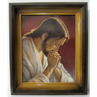 Obraz v ráme: Modliaci sa Pán Ježiš (46x36)
