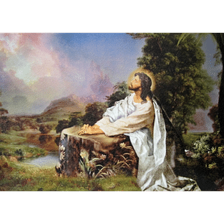 Obraz na dreve: Pán Ježiš v Getsemanskej záhrade (40x30)