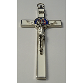 Kríž: Benediktínsky, kovový - biely (PG230/N)
