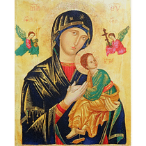 Obraz na dreve: ikona Matky ustavičnej pomoci (40x30)