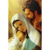 Obraz na dreve: Svätá rodina - farebná (60x40)
