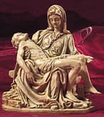 Socha: Panna Mária Sedembolestná - Pieta (19x16)
