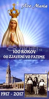 Záložka: 100 rokov od zjavení vo Fatime