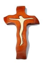 Kríž: drevený, čerešňa - malý