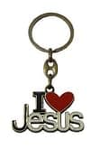 Kľúčenka: I ♥ Jesus, kovová  (K2721)
