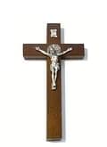 Kríž: benediktínsky, drevený - hnedý, 20 cm