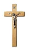 Kríž: drevený, frézovaný - prírodný, 20 cm
