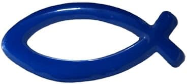 Samolepka: RYBKA - modrá, 8 cm