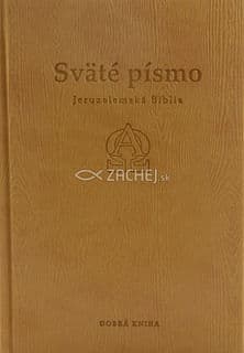 Sväté písmo - Jeruzalemská Biblia s reliéfom (stredná, béžová s reliéfom)