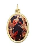 Medailón: Panna Mária Rozväzovačka uzlov, zlatá farba