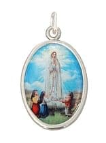 Medailón: Panna Mária Fatimská - strieborná farba