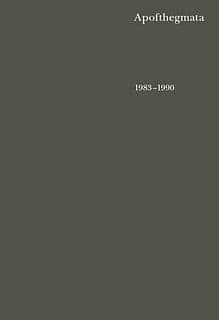 E-kniha: Apofthegmata 1983–1990