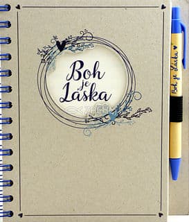 Zápisník s perom: Boh je Láska